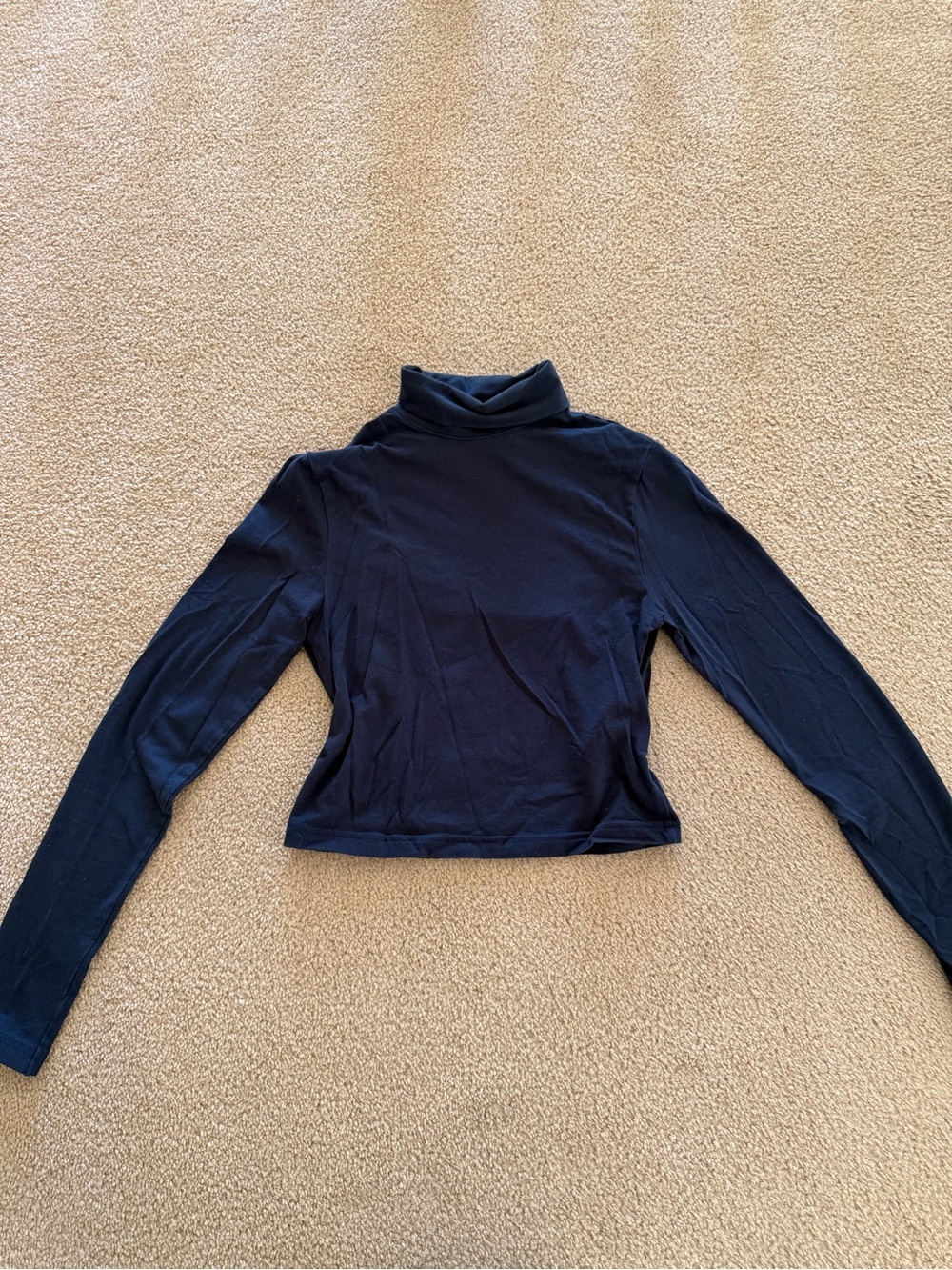 H&M Divided Navy Blue Turtleneck Top
